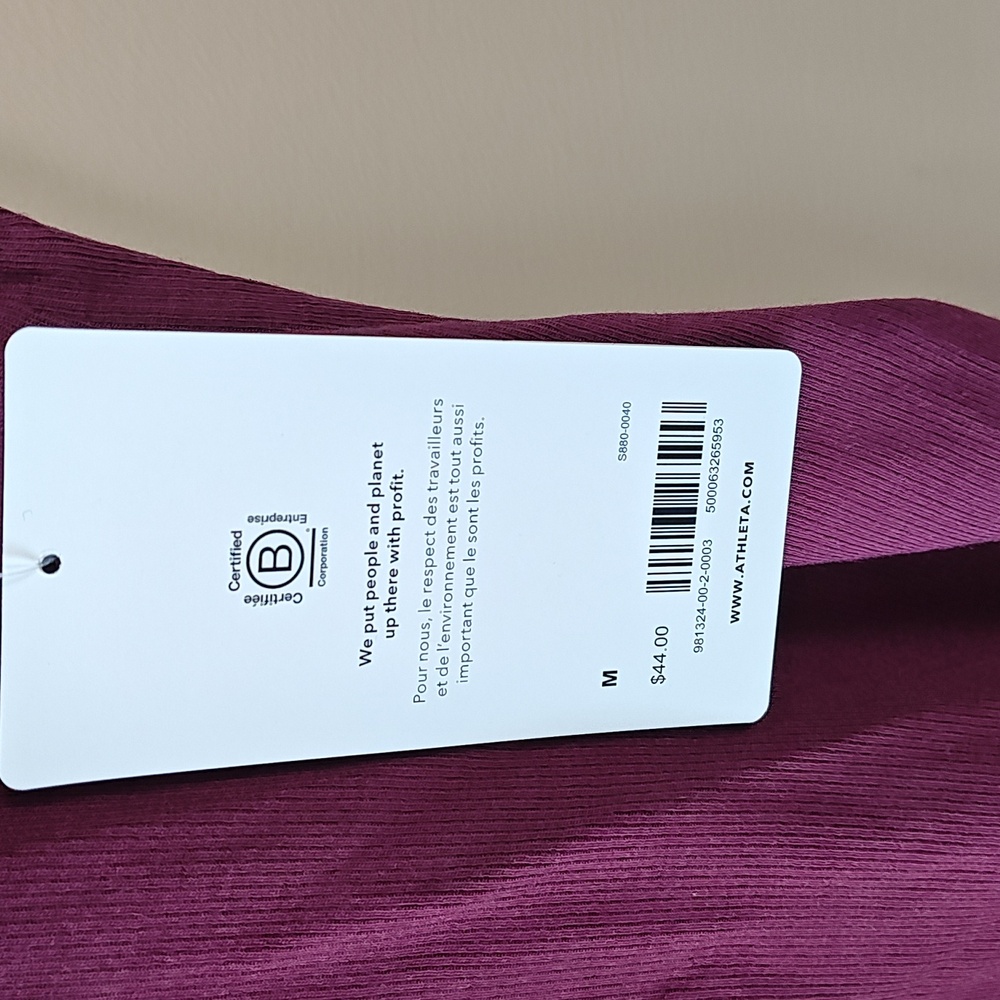 NWT Athleta Well Rested Rib Sleep Tank - Picture 4 of 4